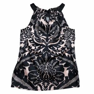 The Limited cute dressy sleeveless top / XS / tan and black